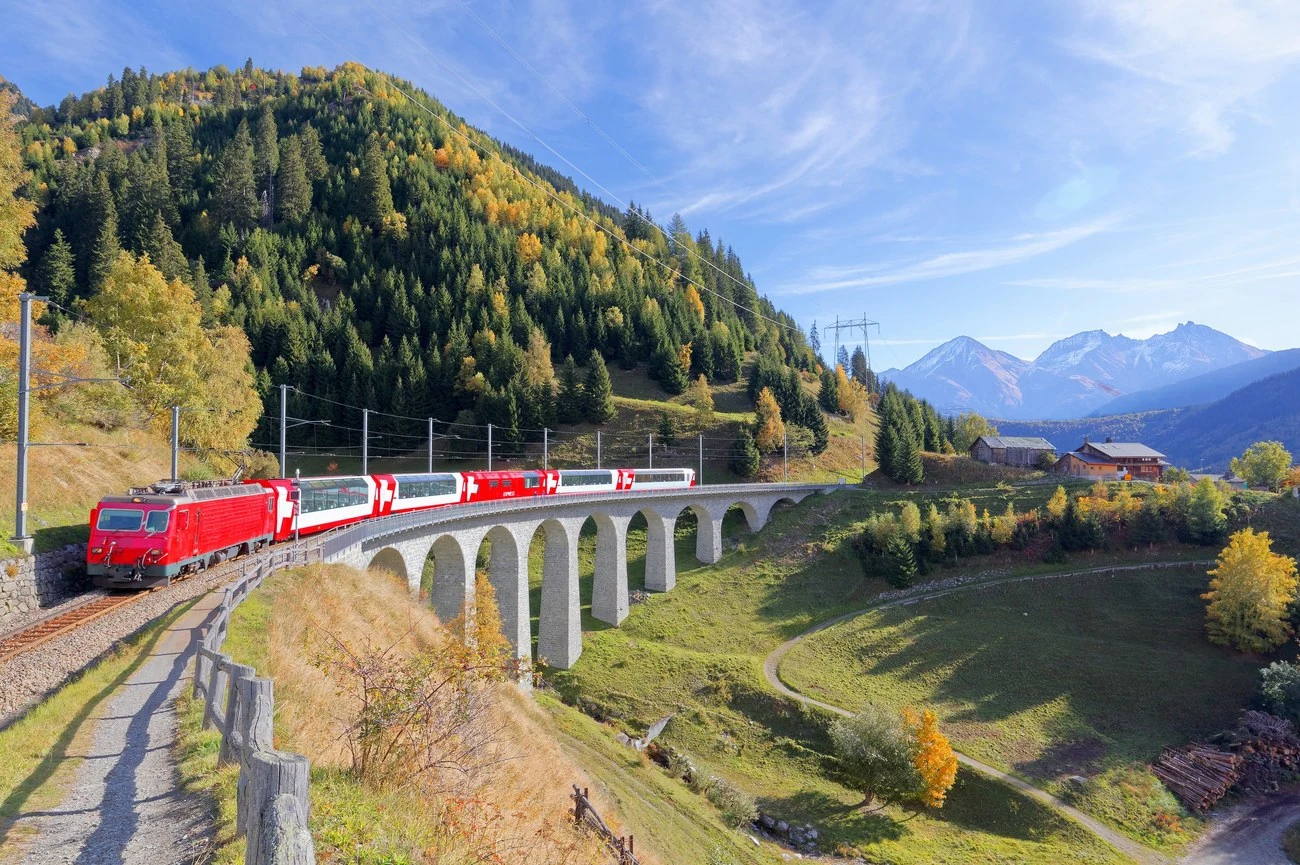 Glacier Express 冰川快车核心旅行景观